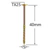 Holsurub Dulgherie Cap Plat 5x40 a